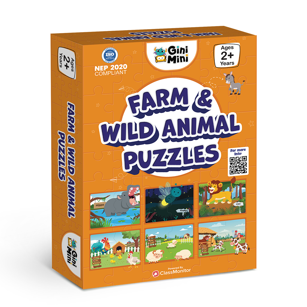 Farm & Wild Animal Puzzles