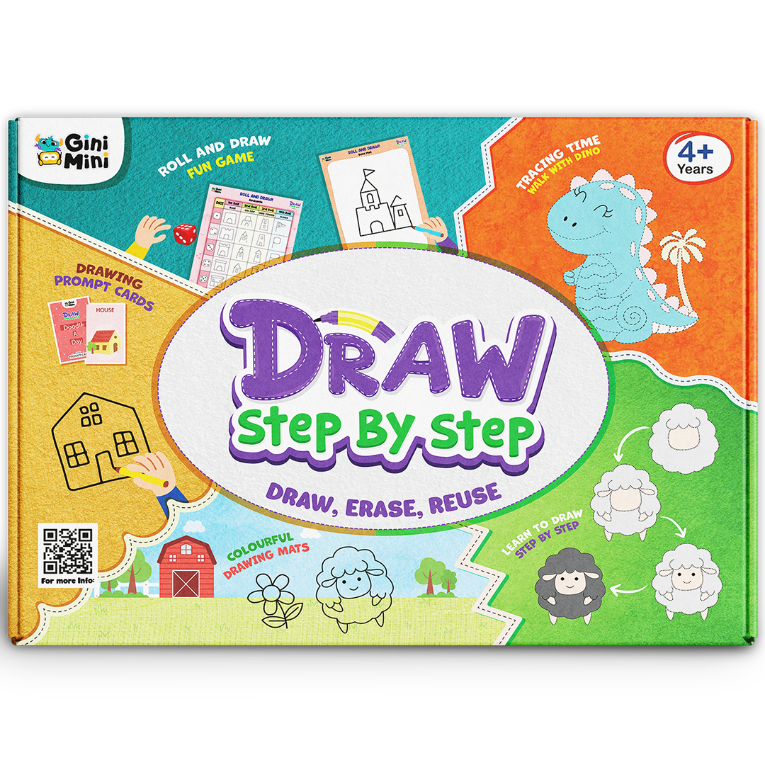 Draw Step by Step | Creative Learning Activity Pack for Kids 4+ years