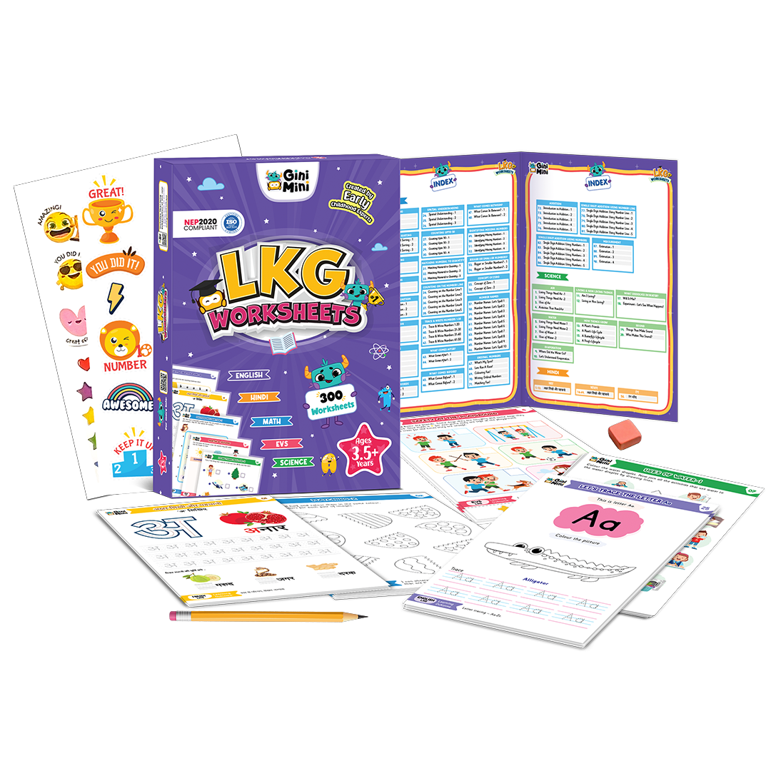 Early Learner Power Pack: LKG + UKG Worksheets Combo
