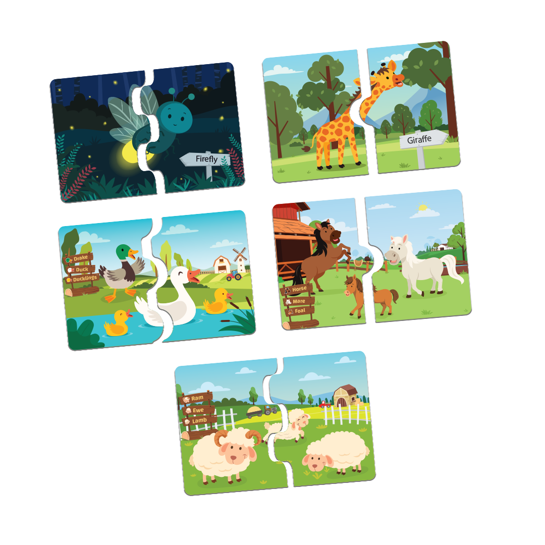 Farm & Wild Animal Puzzles