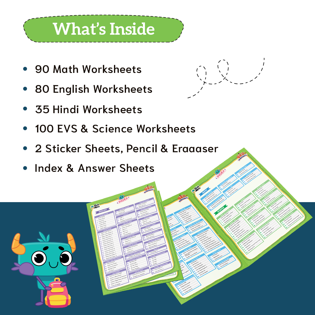 UKG Worksheets 4.5+ years
