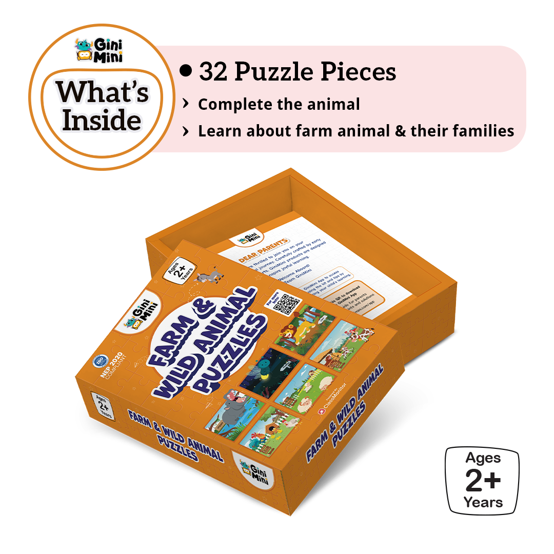 Farm & Wild Animal Puzzles