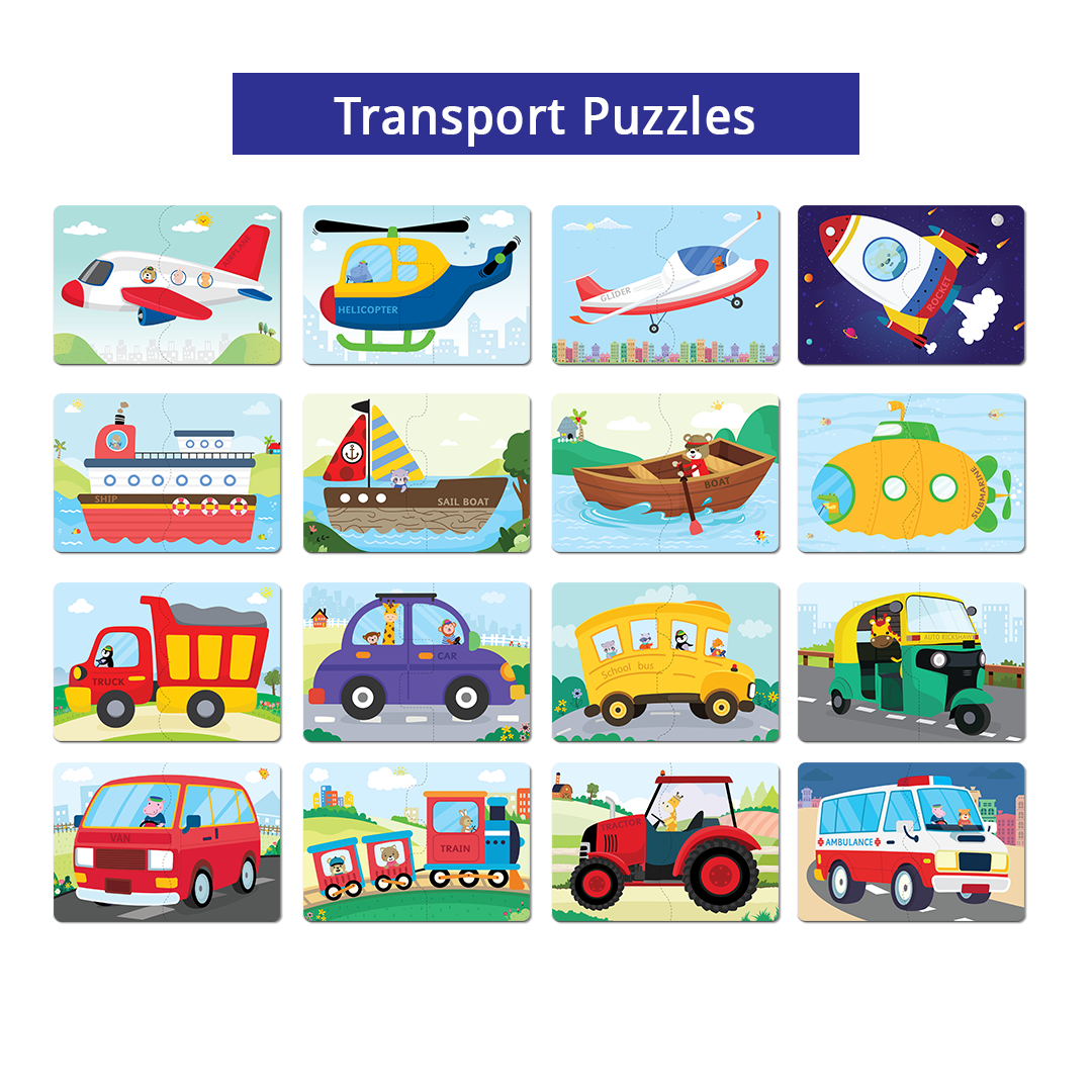 Fruits and Transport Combo