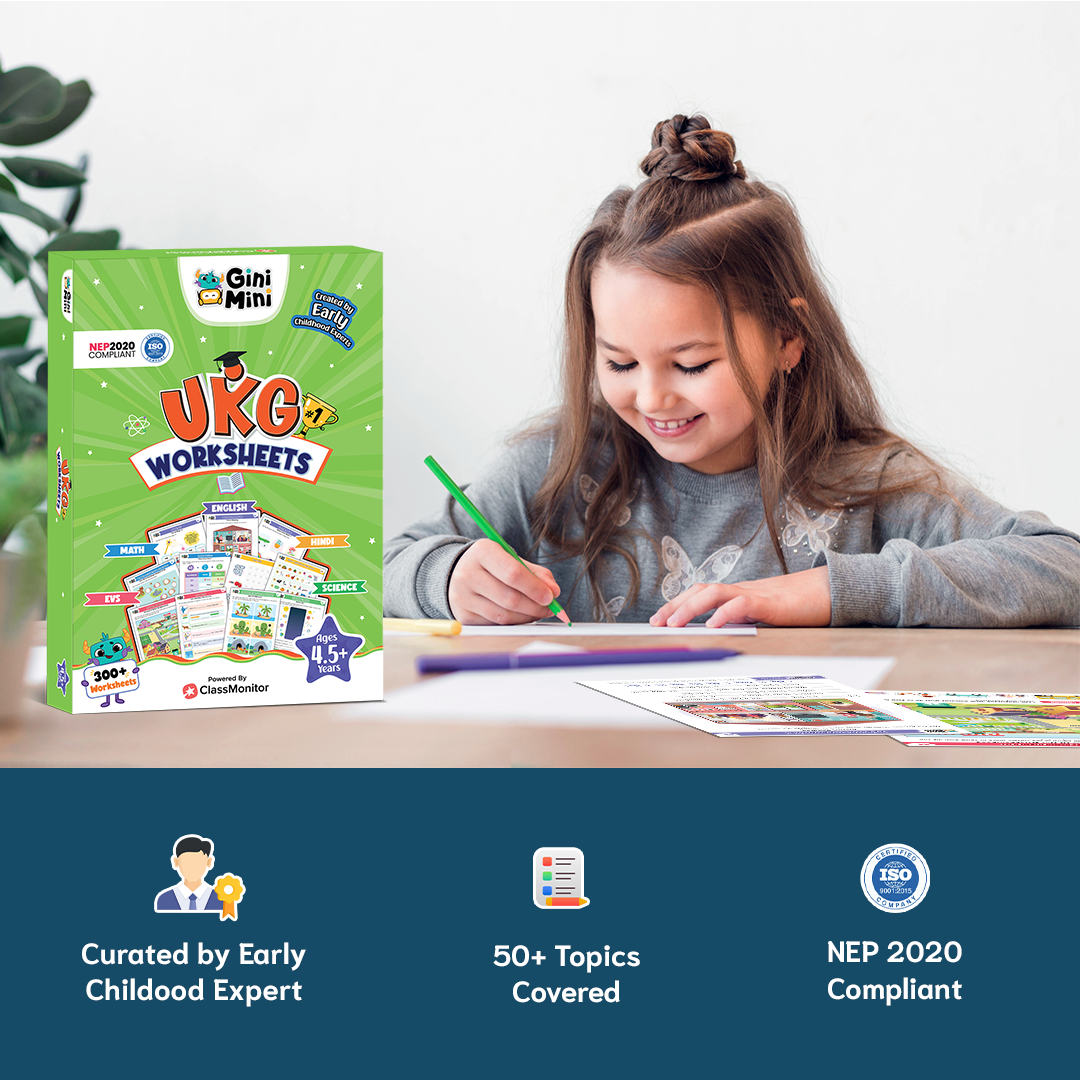 UKG Worksheets 4.5+ years