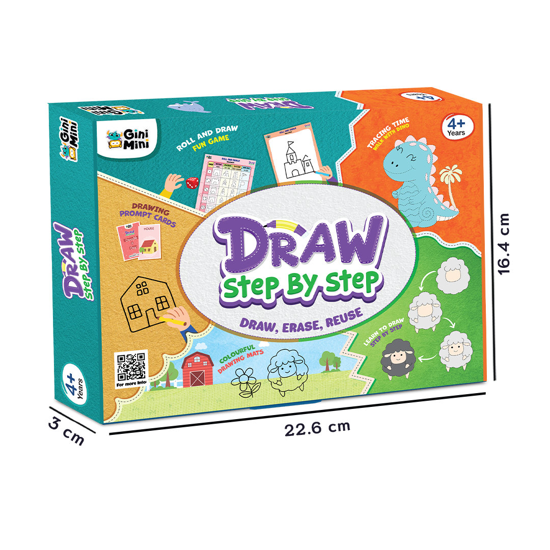 Draw Step by Step | Creative Learning Activity Pack for Kids 4+ years