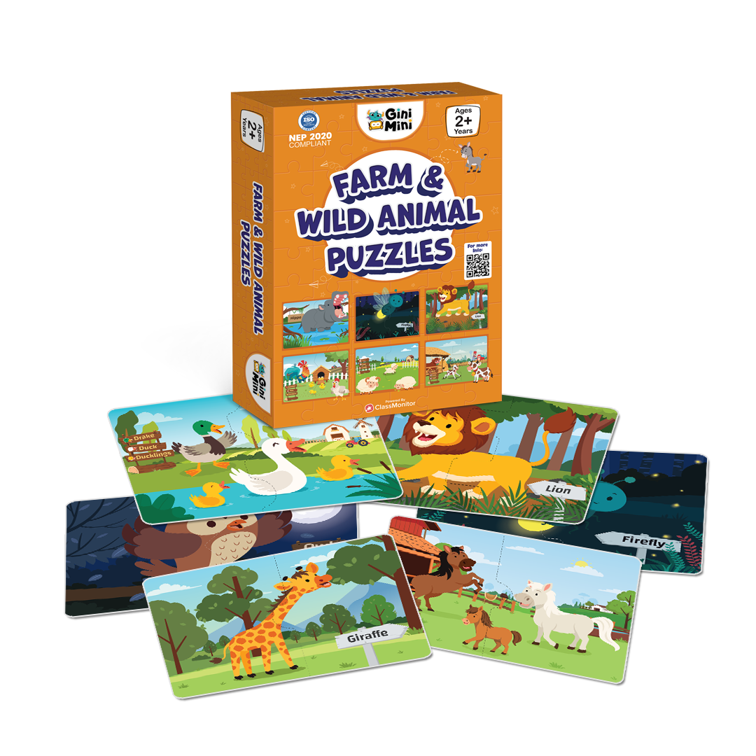 Farm & Wild Animal Puzzles