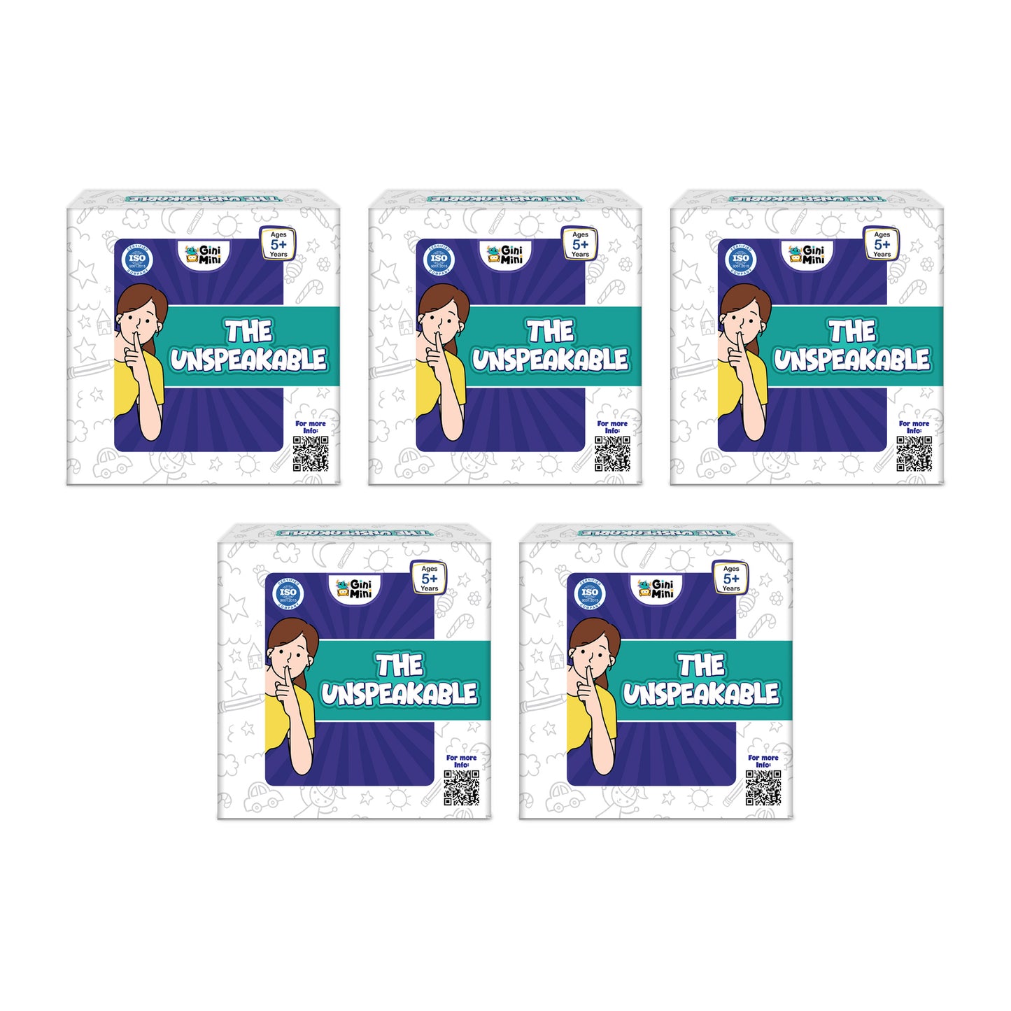 The Unspeakable - (Bulk) A Card Game to Enhance Vocabulary |  - Pack of 5/10/15/25