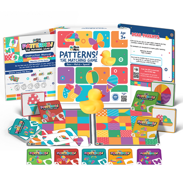 GiniMini Pattern! The Matching Activity Set for Kids 3 4 5 | Fast-Paced Shape Spotting Game with Buzzer | Fun Preschool Educational Toy for Focus, Attention & Visual Recognition