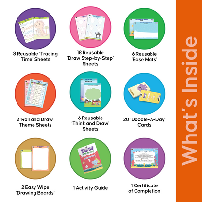 Draw Step by Step | Creative Learning Activity Pack for Kids 4+ years
