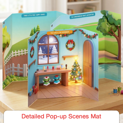 GiniMini Origami Story Theatre – DIY Origami Puppet Storytelling Kit for Kids | Screen-Free Creative Learning Toy | Age 4+ Years