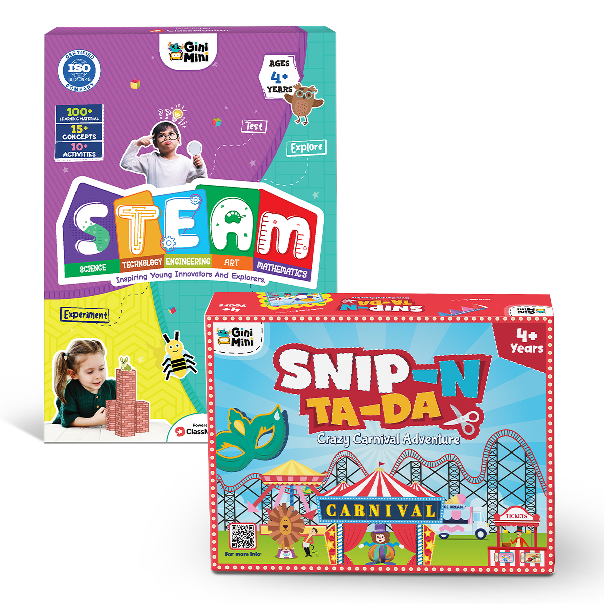 Creative Builders Combo Pack | Smart Fun Duo: STEAM + Carnival Kit
